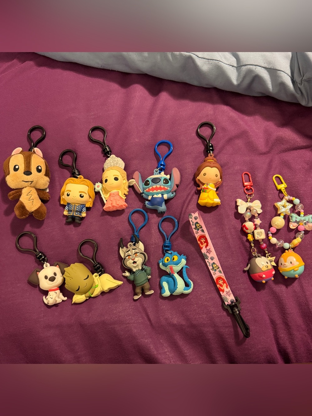 Disney keychains bundle (12 items)